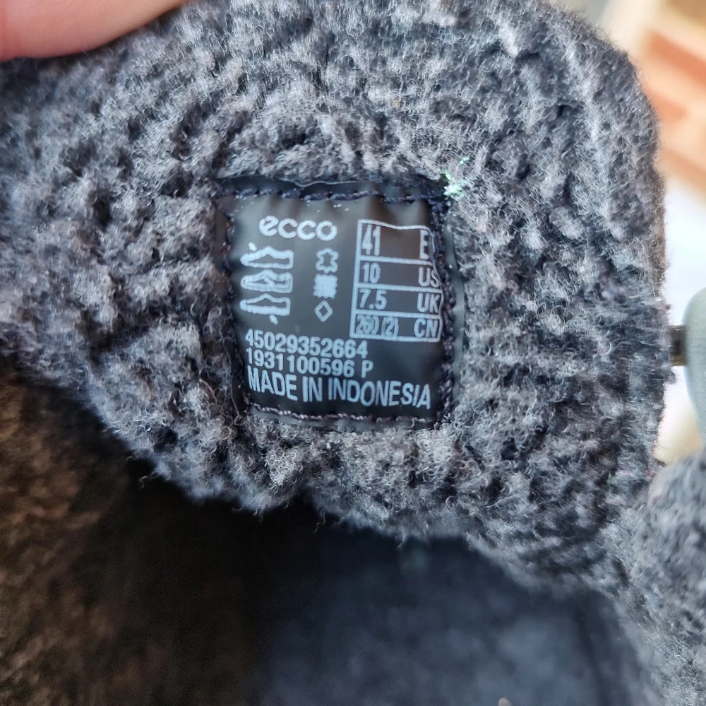 🏵️ Ecco Blue Grey Suede Moc Ankle Boots 🏵️ - Picture 4 of 10